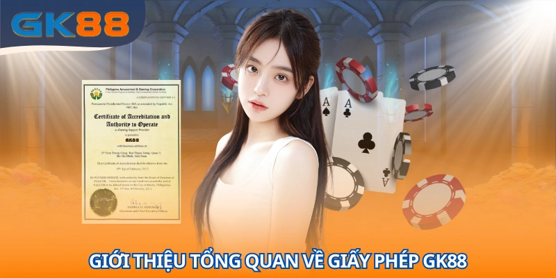 Giới thiệu sơ lược thông tin về giấy phép GK88